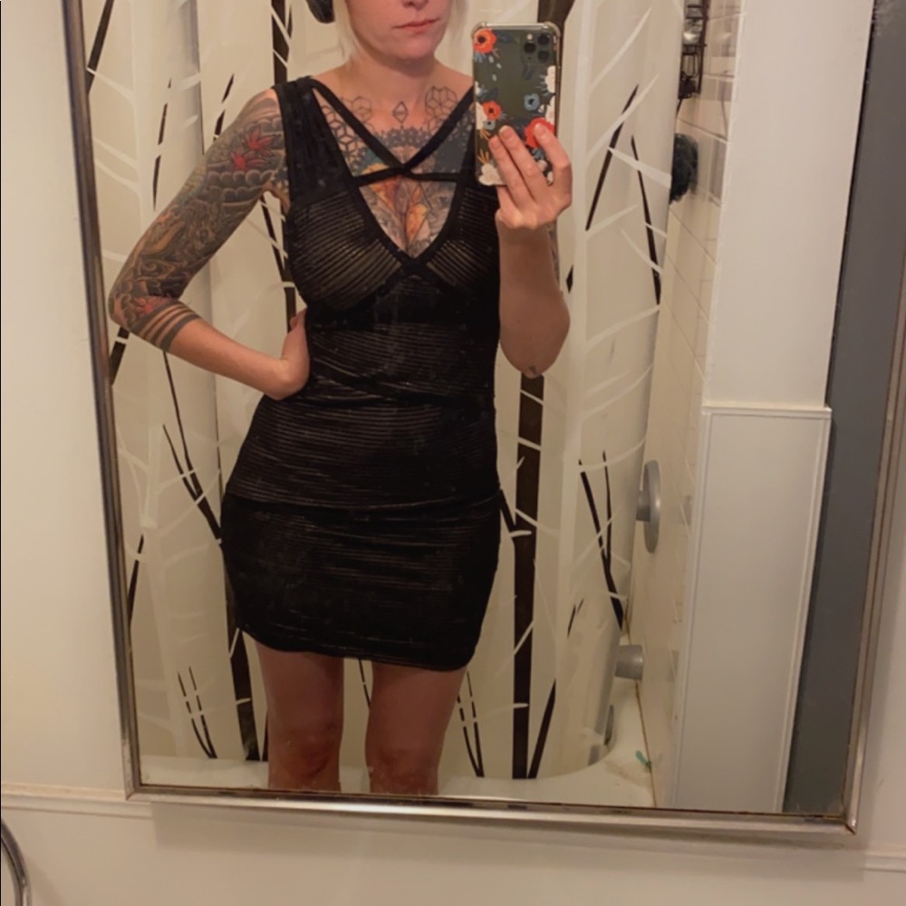 BCBG MAX NWT Bodycon Sven Dress Black/ Nude